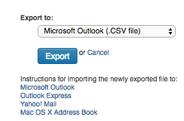 Exporting LinkedIn Connections 