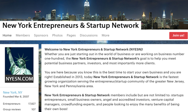 New York Entrepreneurs and Startup Network