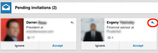 linkedIn Pending Invitation