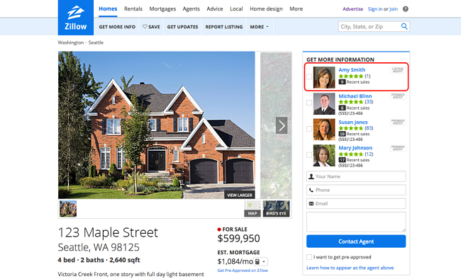 zillow premier agent