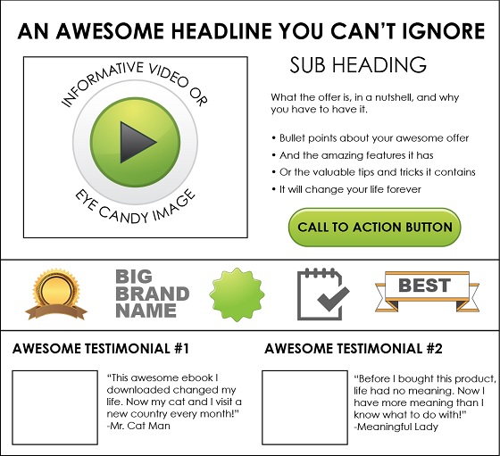 best converting landing page