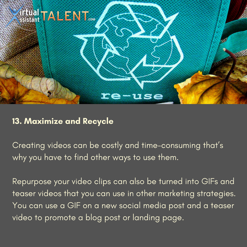 maximize and recycle videos