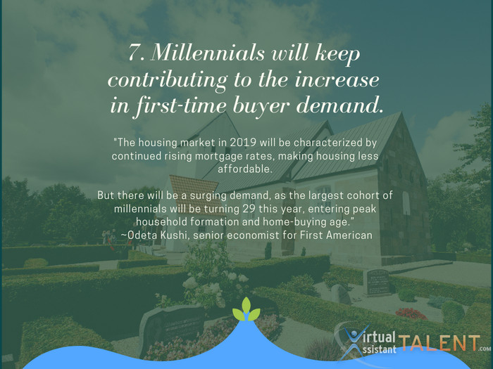 Millennials will keep contributing to the increase in first-time buyer demand