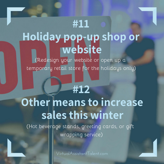 Holiday pop-up to increase this winter